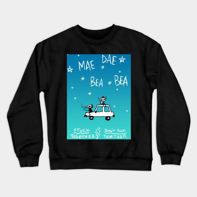 Night In The Woods Mae Bea Car Crewneck Sweatshirt by katmargoli